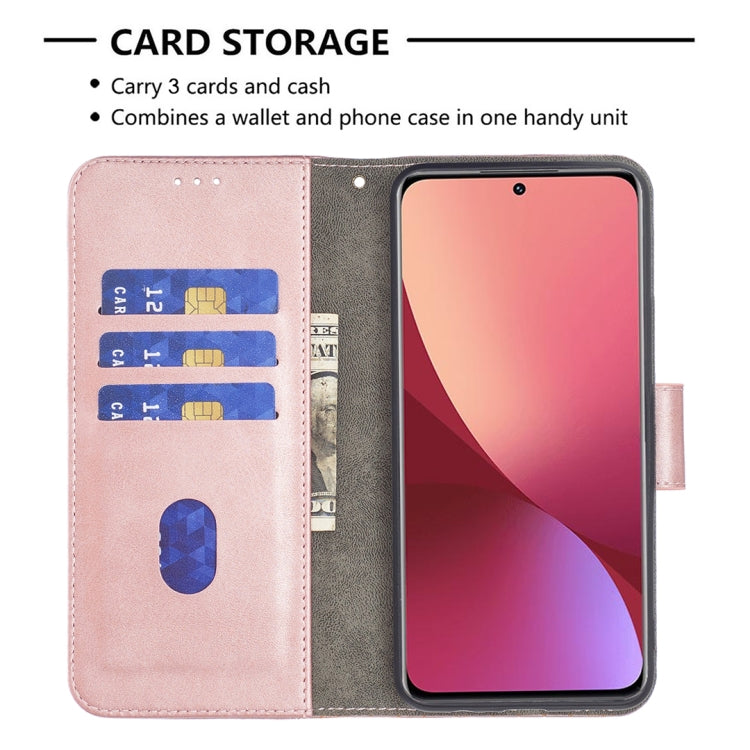 For Xiaomi 12 Matching Color Crocodile Texture PU Leather Phone Case