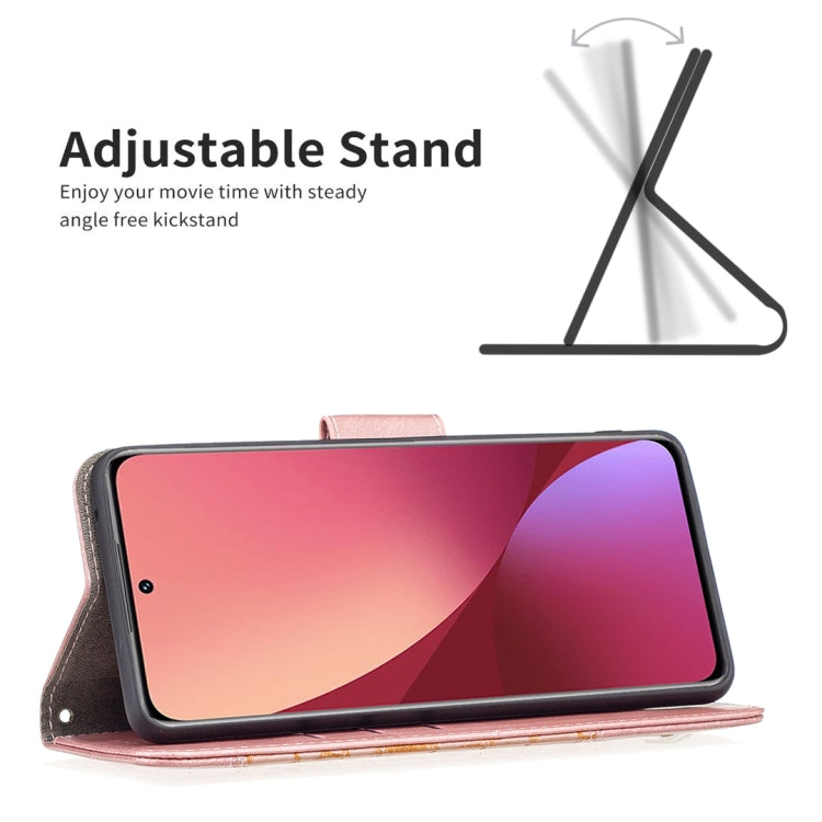 For Xiaomi 12 Matching Color Crocodile Texture PU Leather Phone Case