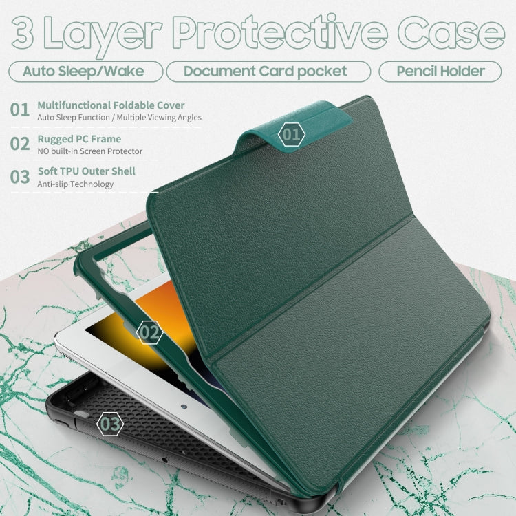 For iPad Pro 11 2022 / 2021 / 2020 / 2018 / Air 2020 10.9 Litchi Texture PU Leather Tablet Case