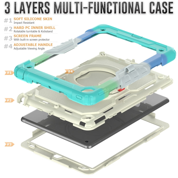 For iPad 10.2 2021 / 2020 / 2019 Silicone + PC Tablet Case