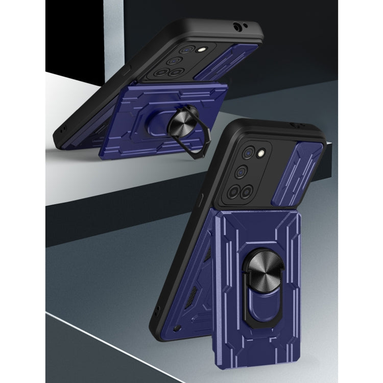 For OPPO A52 / A92 Sliding Camshield Card Phone Case