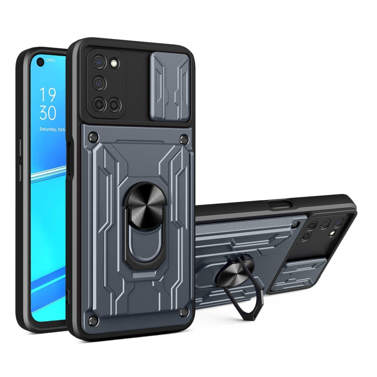 For OPPO A52 / A92 Sliding Camshield Card Phone Case