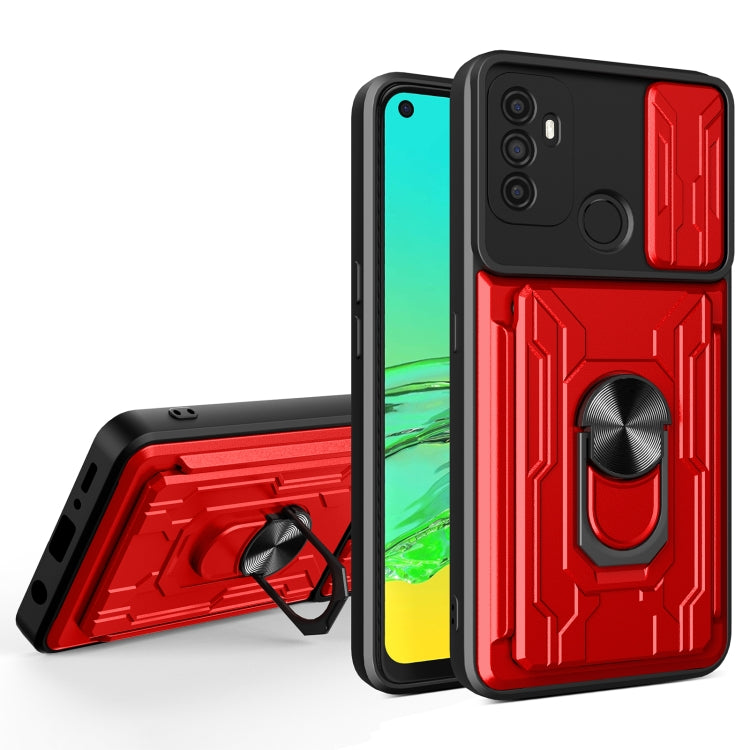 For OPPO A53 2020 / A32 Sliding Camshield Card Phone Case