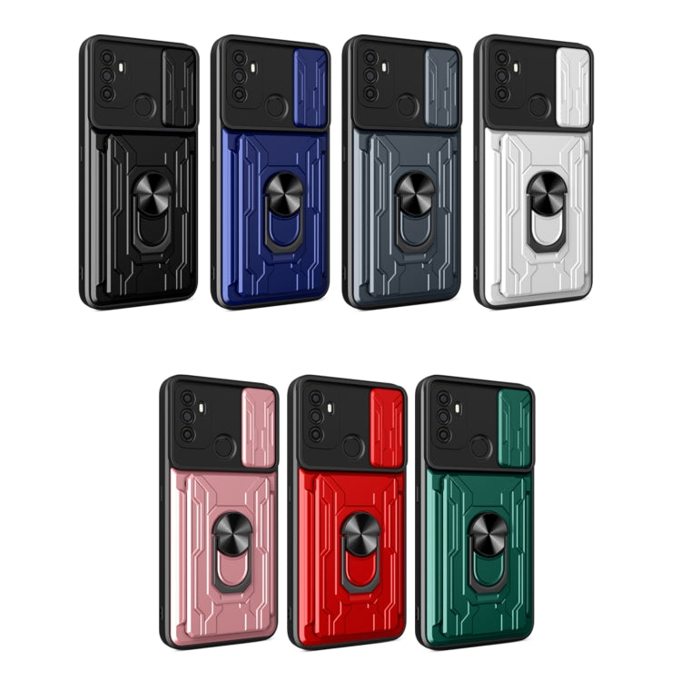 For OPPO A53 2020 / A32 Sliding Camshield Card Phone Case