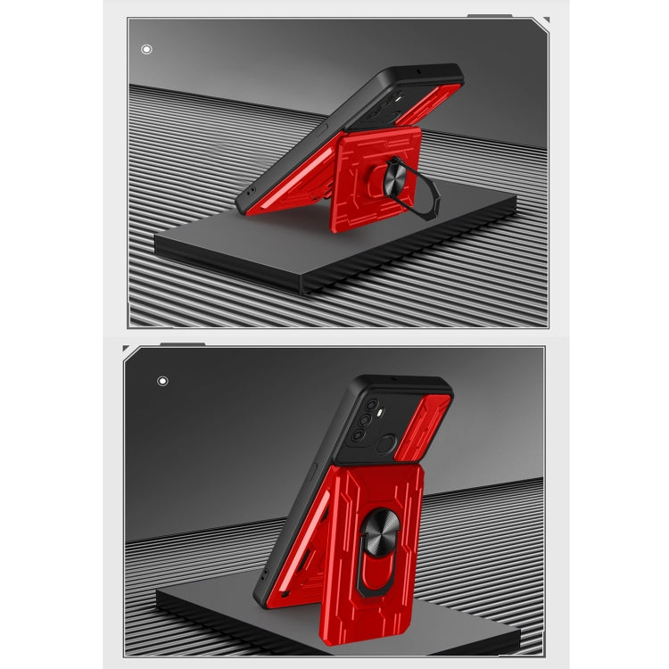 For OPPO A53 2020 / A32 Sliding Camshield Card Phone Case