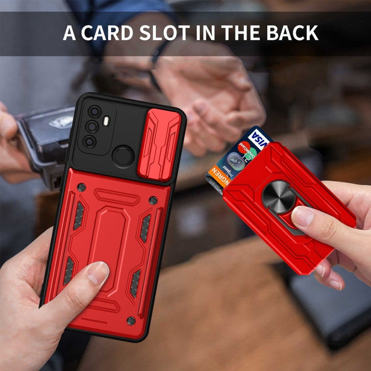 For OPPO A53 2020 / A32 Sliding Camshield Card Phone Case