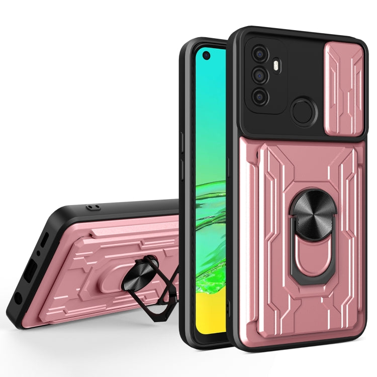 For OPPO A53 2020 / A32 Sliding Camshield Card Phone Case