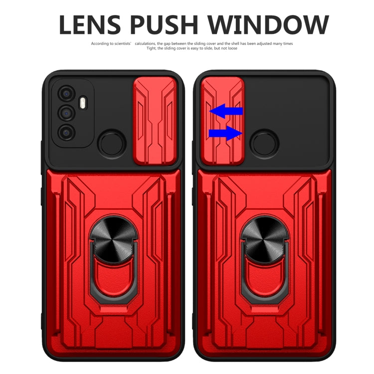 For OPPO A53 2020 / A32 Sliding Camshield Card Phone Case