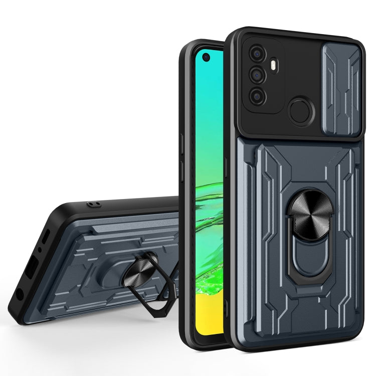 For OPPO A53 2020 / A32 Sliding Camshield Card Phone Case