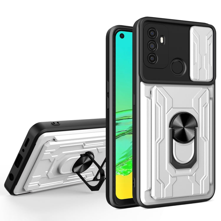 For OPPO A53 2020 / A32 Sliding Camshield Card Phone Case