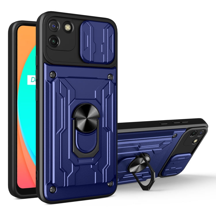 For OPPO Realme C11 Sliding Camshield Card Phone Case