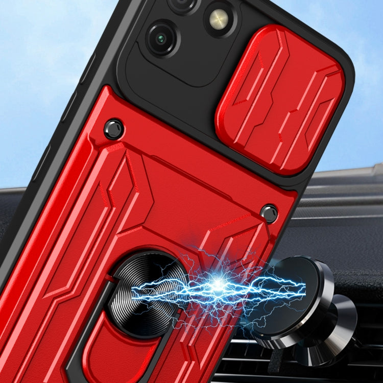 For OPPO Realme C11 Sliding Camshield Card Phone Case