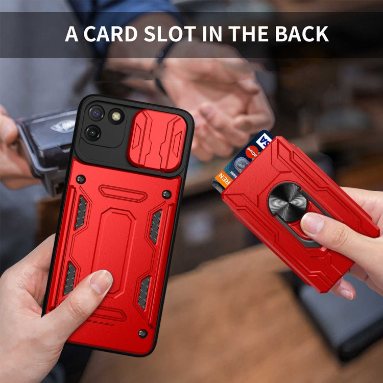 For OPPO Realme C11 Sliding Camshield Card Phone Case