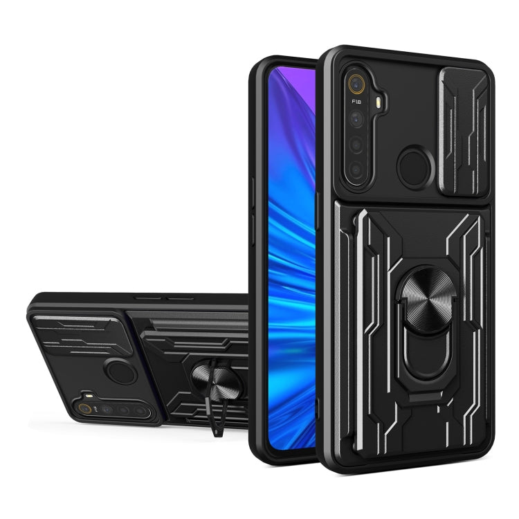 For OPPO Realme 5 / C3 Sliding Camshield Card Phone Case