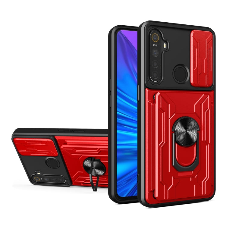 For OPPO Realme 5 / C3 Sliding Camshield Card Phone Case