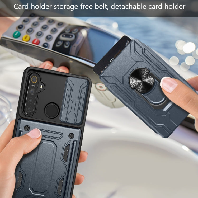 For OPPO Realme 5 / C3 Sliding Camshield Card Phone Case