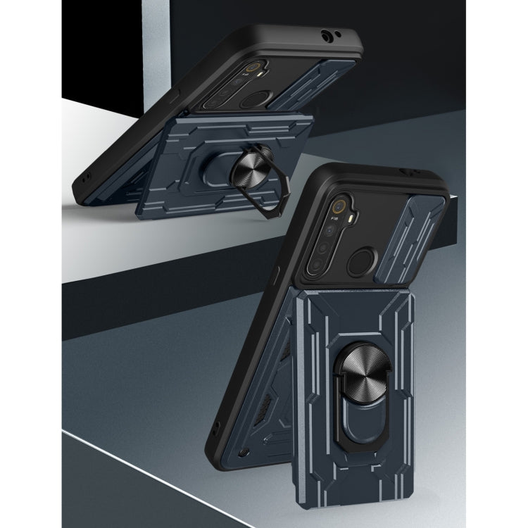 For OPPO Realme 5 / C3 Sliding Camshield Card Phone Case