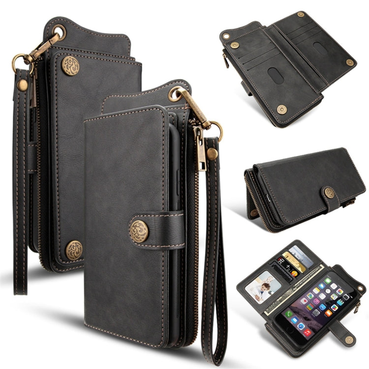 For iPhone 7 Plus / 8 Plus Multi-function PU + TPU Horizontal Flip Leather Case with Card Slots & Wallet & Photo Frame & Lanyard