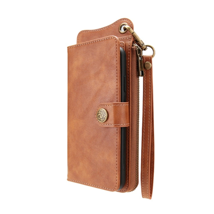 For iPhone 7 Plus / 8 Plus Multi-function PU + TPU Horizontal Flip Leather Case with Card Slots & Wallet & Photo Frame & Lanyard