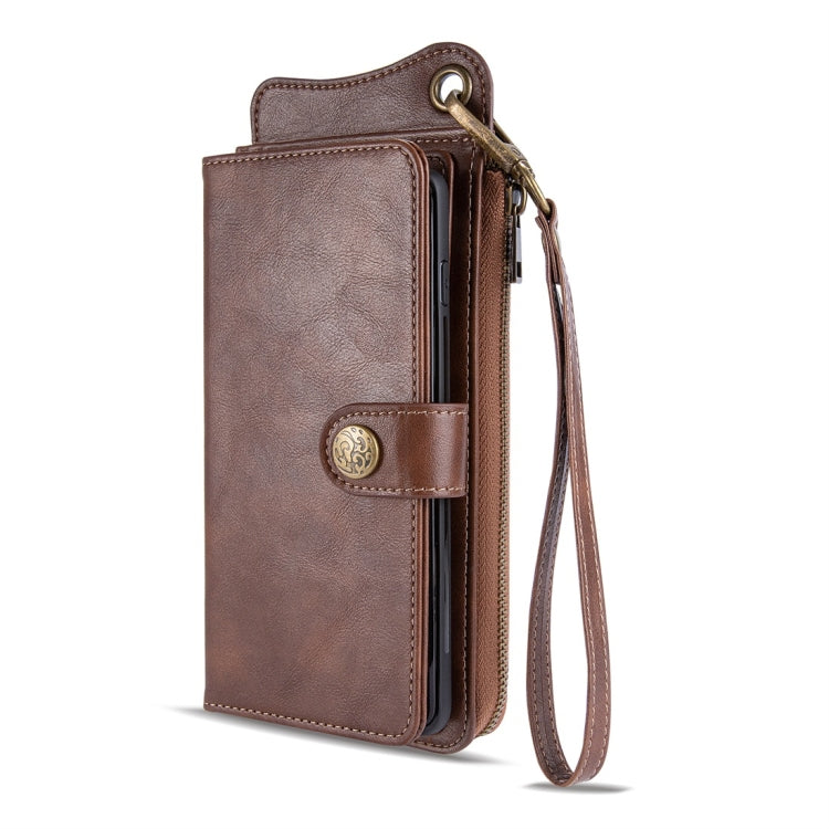 For iPhone 11 Pro Multi-function PU + TPU Horizontal Flip Leather Case with Card Slots & Wallet & Photo Frame & Lanyard(Dark Brown)