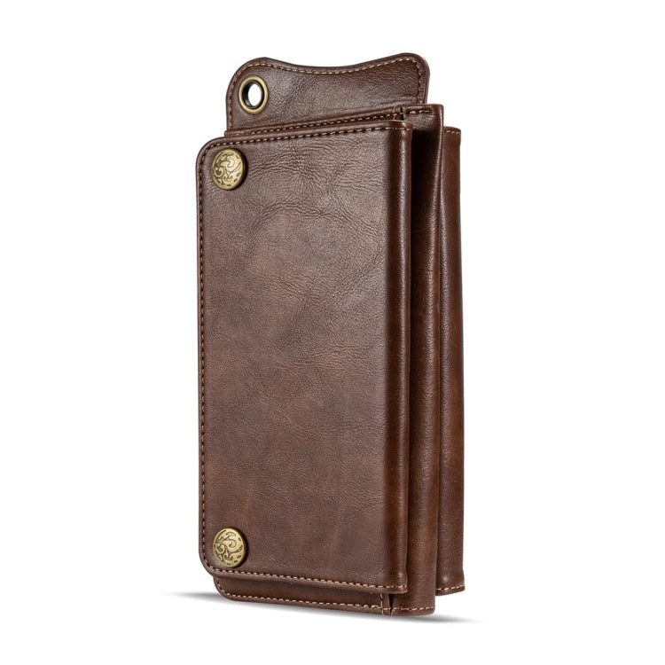 For iPhone 11 Pro Multi-function PU + TPU Horizontal Flip Leather Case with Card Slots & Wallet & Photo Frame & Lanyard(Dark Brown)