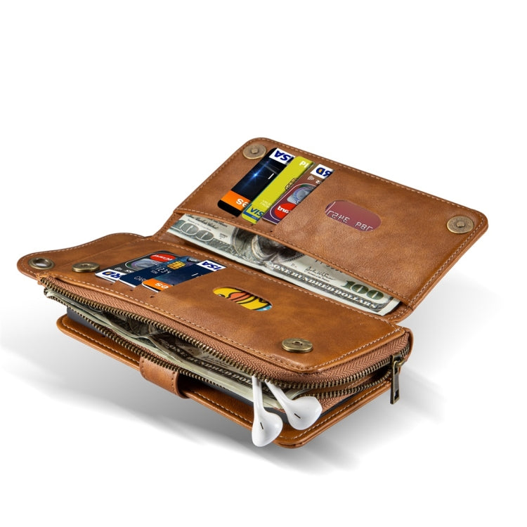 For iPhone 11 Pro Max Multi-function PU + TPU Horizontal Flip Leather Case with Card Slots & Wallet & Photo Frame & Lanyard(Light Brown)