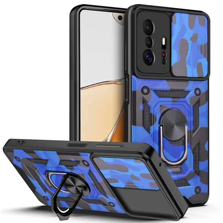 For Xiaomi Mi 11T / 11T Pro Sliding Camera Cover Design Camouflage Series Phone Case