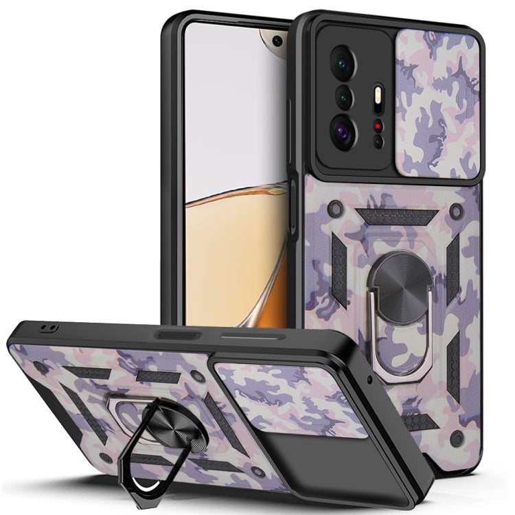For Xiaomi Mi 11T / 11T Pro Sliding Camera Cover Design Camouflage Series Phone Case
