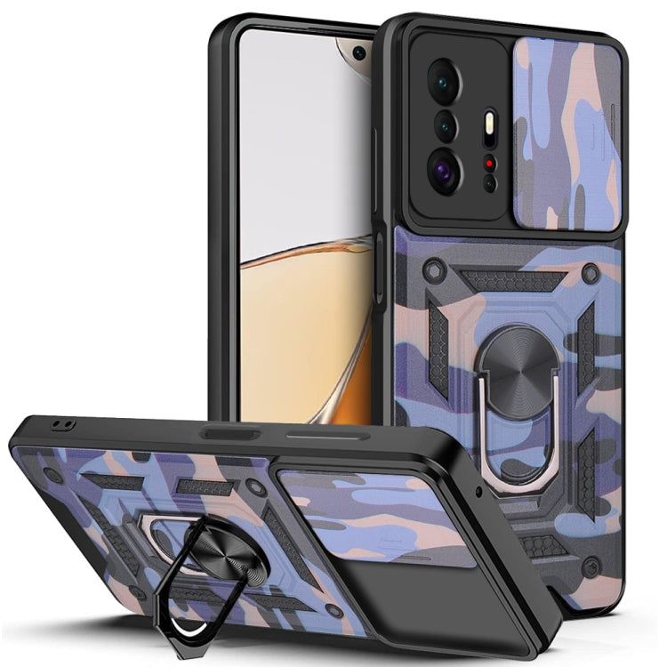For Xiaomi Mi 11T / 11T Pro Sliding Camera Cover Design Camouflage Series Phone Case