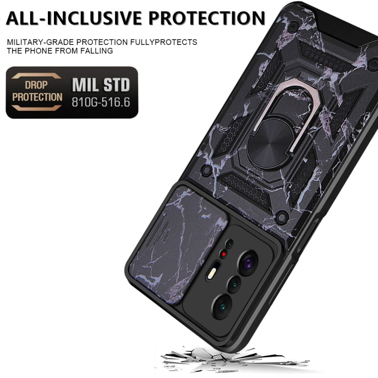 For Xiaomi Mi 11T / 11T Pro Sliding Camera Cover Design Camouflage Series Phone Case
