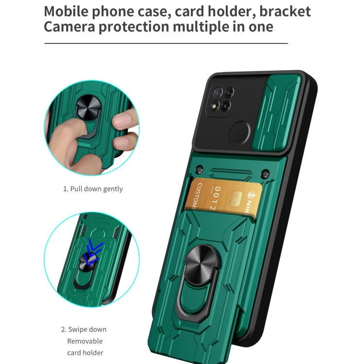 For Xiaomi Redmi 9C Sliding Camshield Card Phone Case