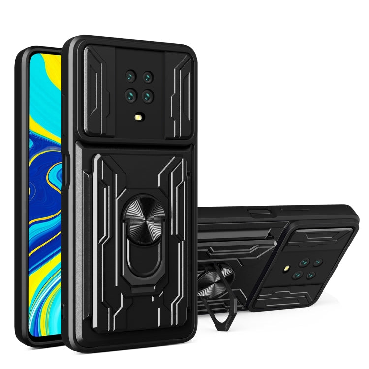 For Xiaomi Redmi Note 9S Sliding Camshield Card Phone Case