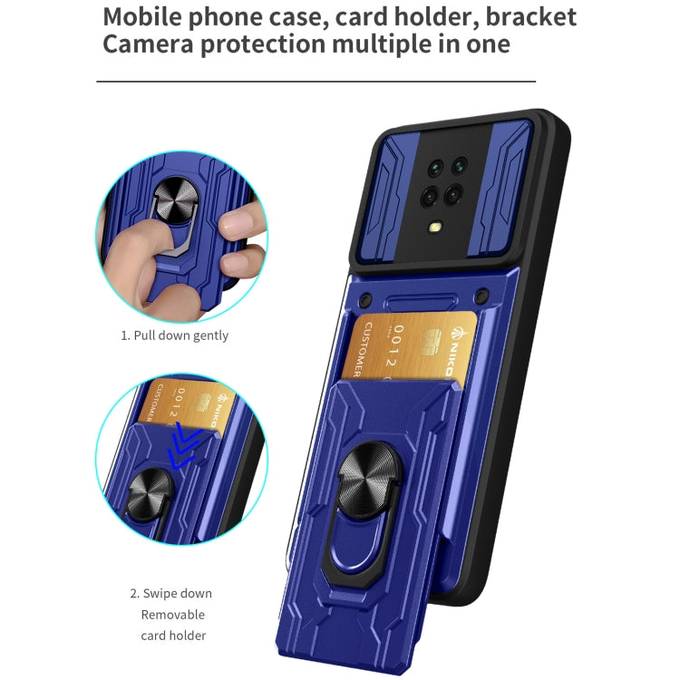 For Xiaomi Redmi Note 9S Sliding Camshield Card Phone Case