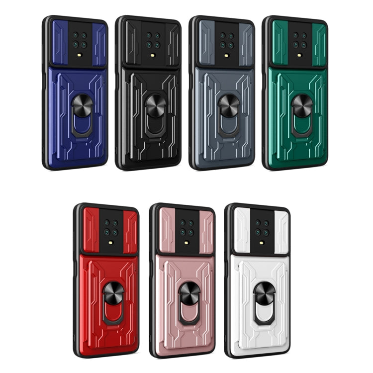For Xiaomi Redmi Note 9S Sliding Camshield Card Phone Case