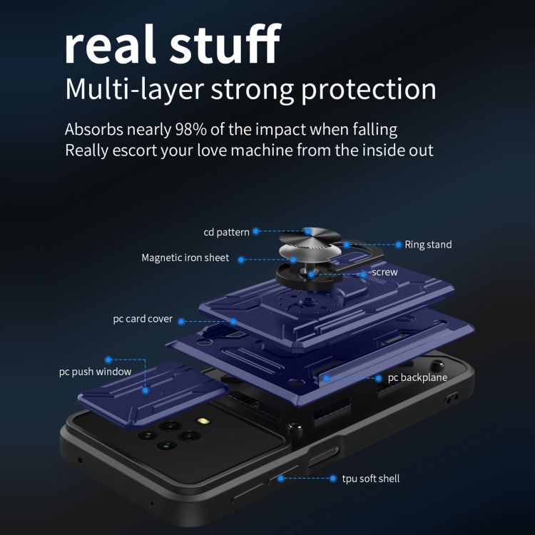 For Xiaomi Redmi Note 9S Sliding Camshield Card Phone Case