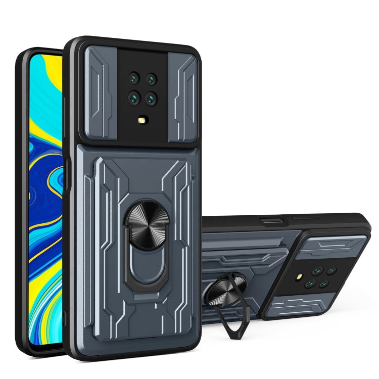 For Xiaomi Redmi Note 9S Sliding Camshield Card Phone Case