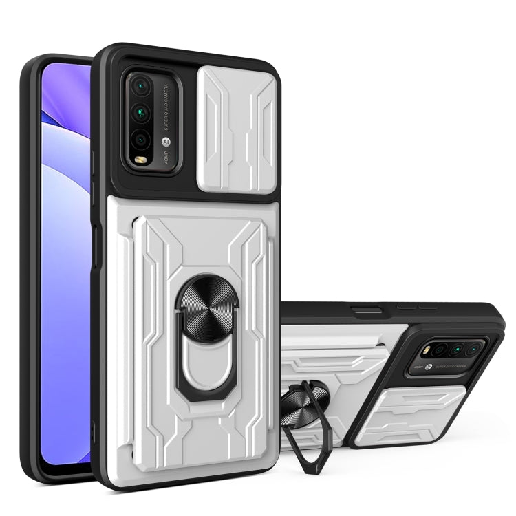 For Xiaomi Redmi Note 9 4G Sliding Camshield Card Phone Case