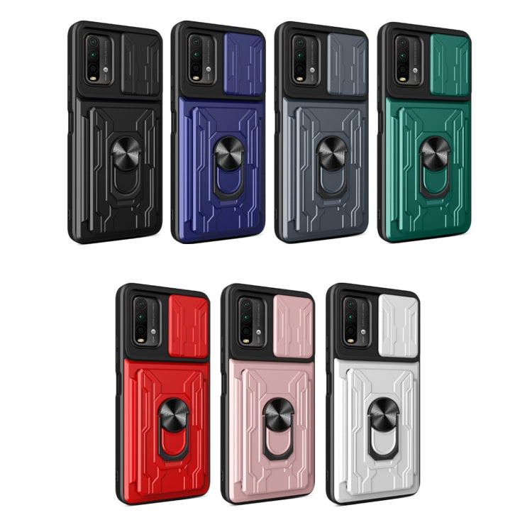 For Xiaomi Redmi Note 9 4G Sliding Camshield Card Phone Case