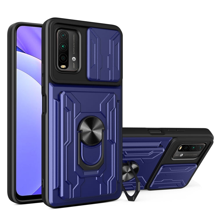For Xiaomi Redmi Note 9 4G Sliding Camshield Card Phone Case