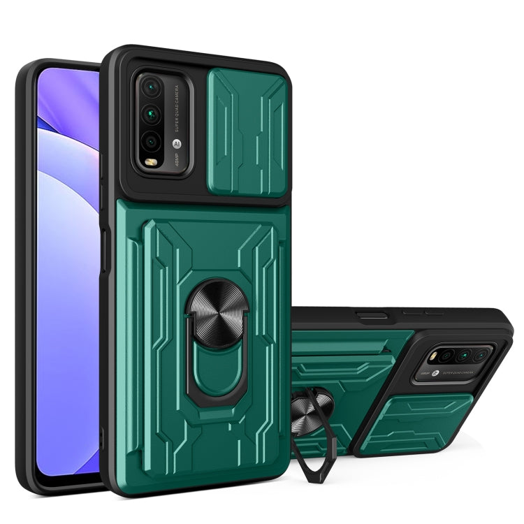 For Xiaomi Redmi Note 9 4G Sliding Camshield Card Phone Case