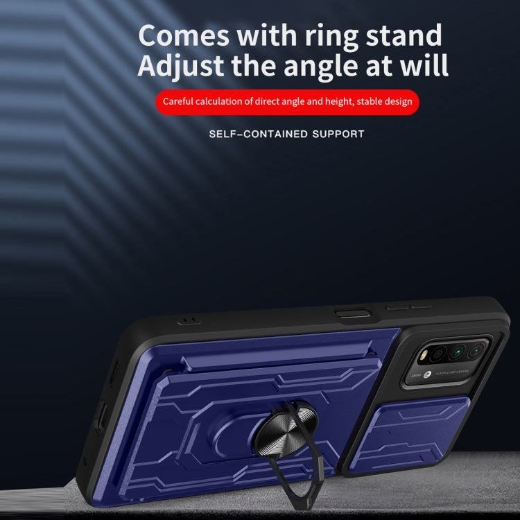 For Xiaomi Redmi Note 9 4G Sliding Camshield Card Phone Case