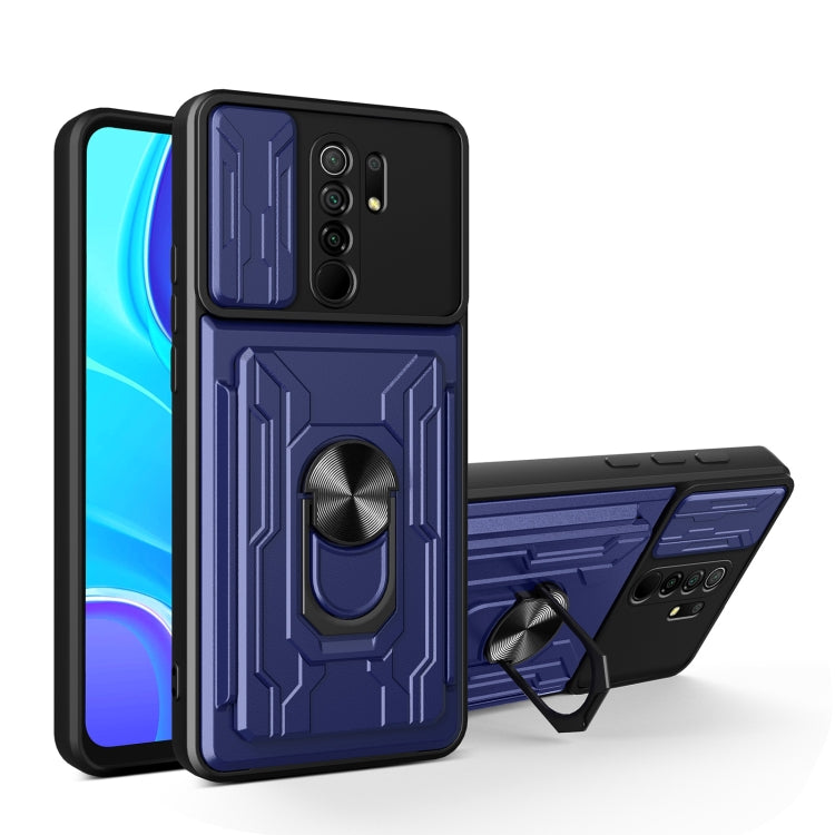 For Xiaomi Redmi 9 Sliding Camshield Card Phone Case