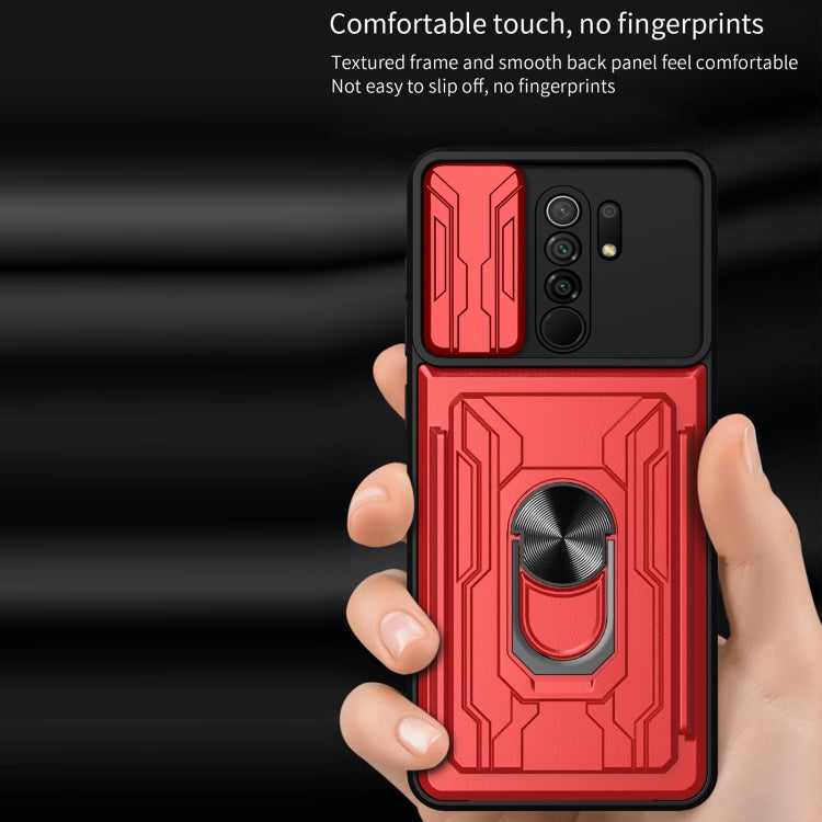 For Xiaomi Redmi 9 Sliding Camshield Card Phone Case