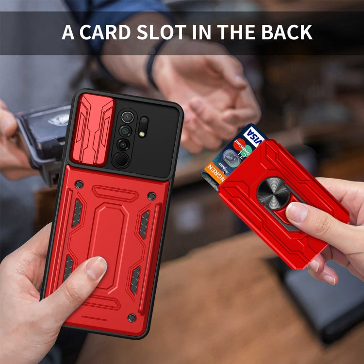 For Xiaomi Redmi 9 Sliding Camshield Card Phone Case