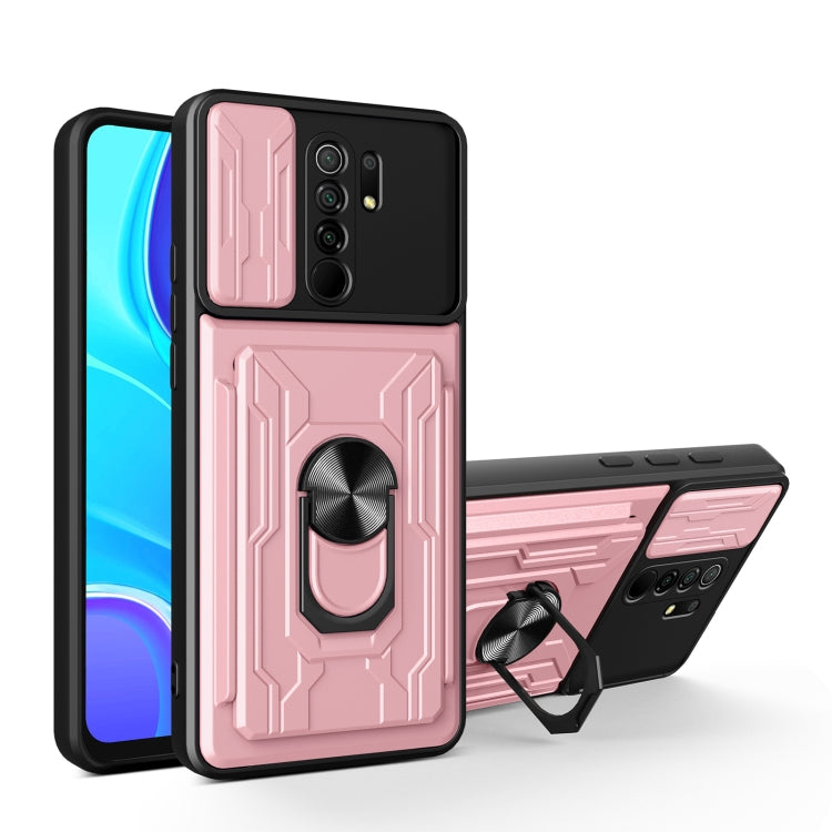 For Xiaomi Redmi 9 Sliding Camshield Card Phone Case