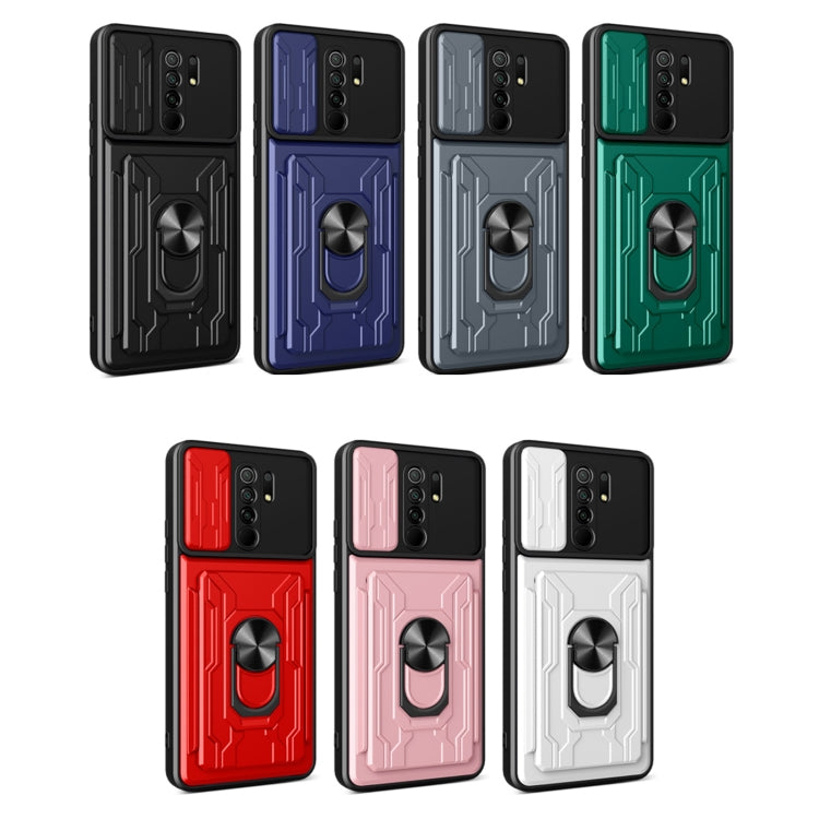 For Xiaomi Redmi 9 Sliding Camshield Card Phone Case