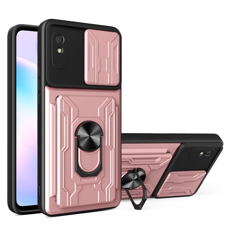 For Xiaomi Redmi 9A Sliding Camshield Card Phone Case