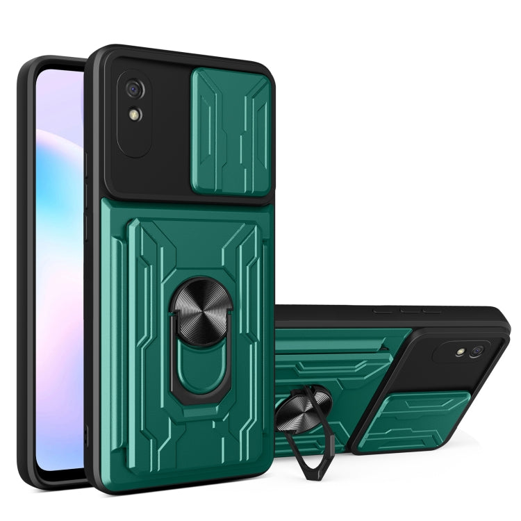 For Xiaomi Redmi 9A Sliding Camshield Card Phone Case