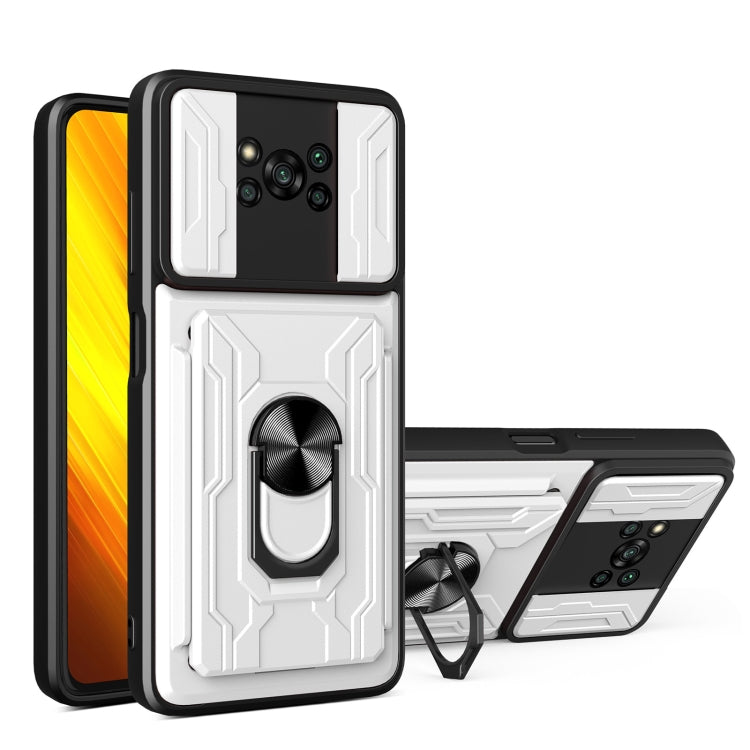 For Xiaomi Poco X3 Sliding Camshield Card Phone Case