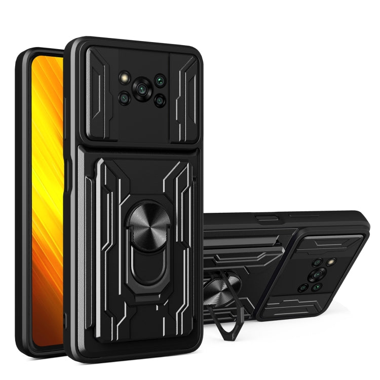 For Xiaomi Poco X3 Sliding Camshield Card Phone Case